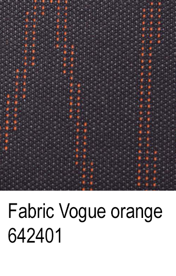 Fabric-vogue-orange upholstery seats