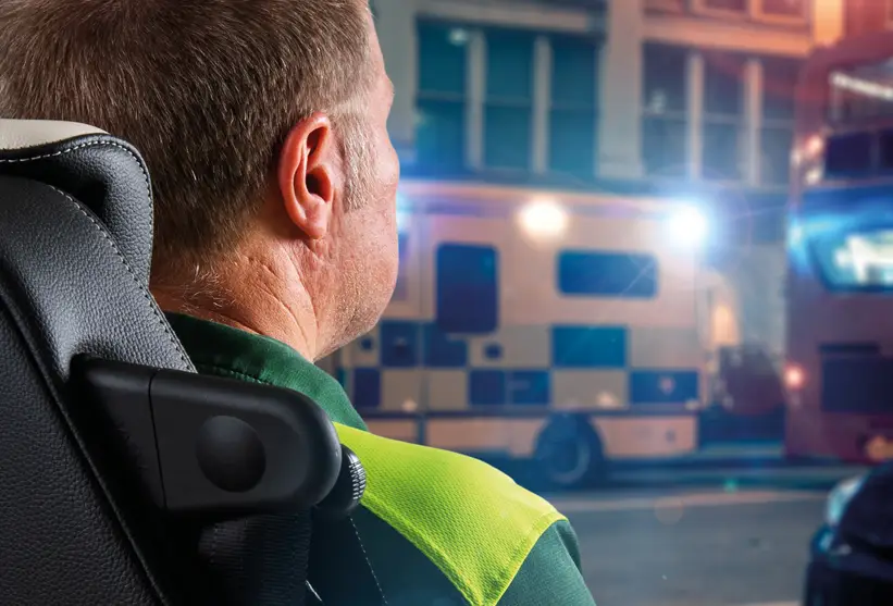 Ambulance seat, blue light vehicle